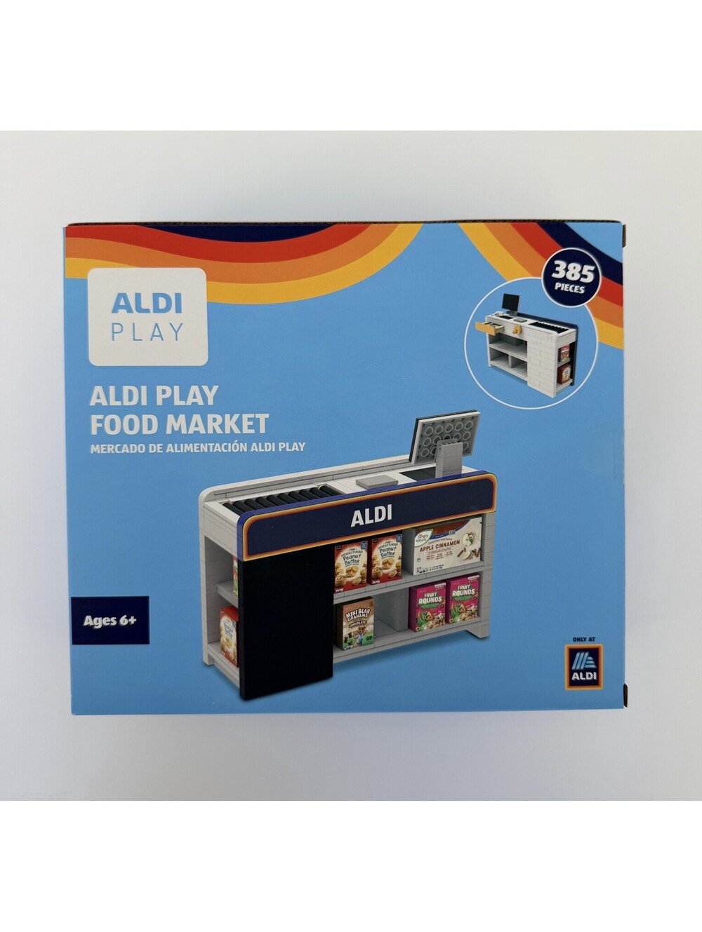 2025 Aldi Play Food Market 385 Pieces New in Box